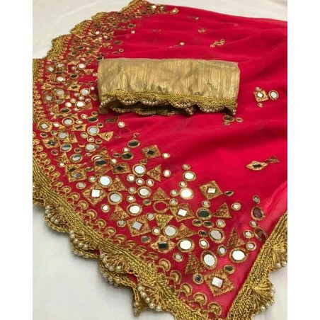 Marble Georgette saree