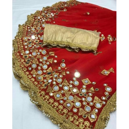 Marble Georgette saree
