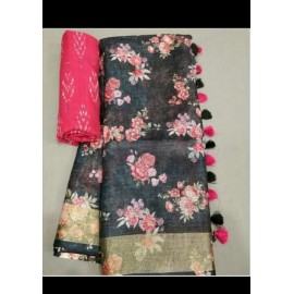 Linen Saree