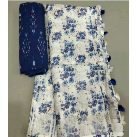 Linen Saree