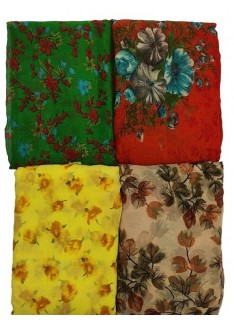 Fancy Daily Wear Casual Saree ( Pack of 4)