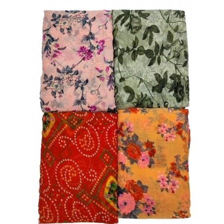 Fancy Daily Wear Casual Saree ( Pack of 4)