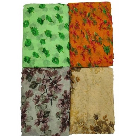 Fancy Daily Wear Casual Saree ( Pack of 4)