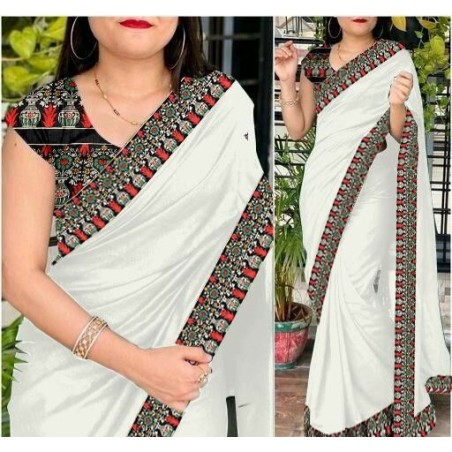 Chanderi cotton saree