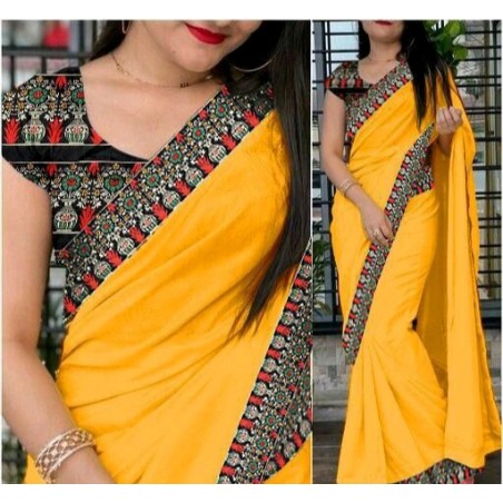 Chanderi cotton saree