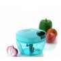 Mini Plastic Chopper Vegetable Cutter with 3 Blades