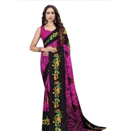 Georgette Floral Printed Saree