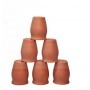 Stylish And Useful Clay Glass Set of 6