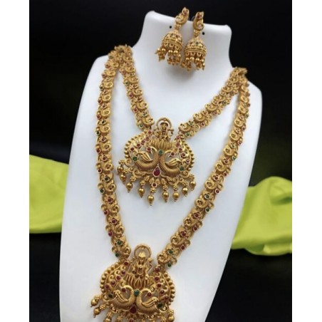Double Line Temple Jewellery Set