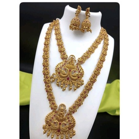 Double Line Temple Jewellery Set