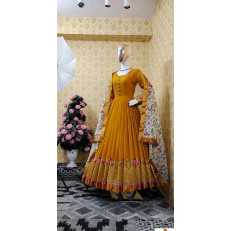Georgette anarkali full gown