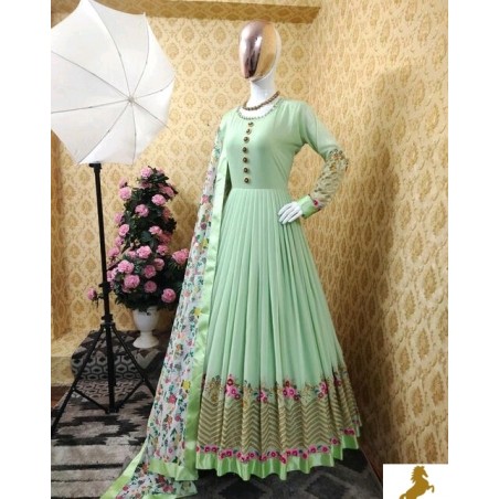 Georgette anarkali full gown